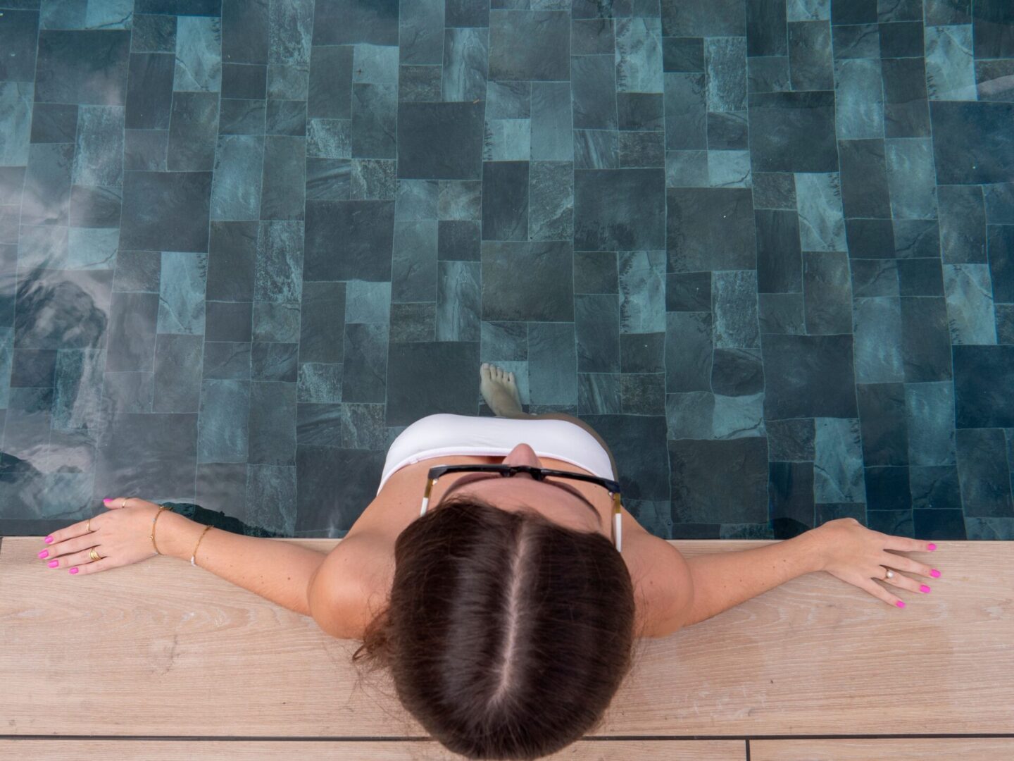 PVC armé piscine 3D Brown Basalt Aquasense signature180/100e – Image 3