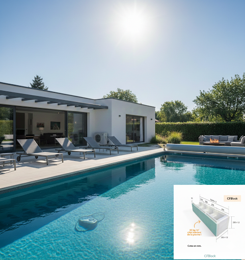Kit Piscine auto-construction en Polystyrène CF Block 80