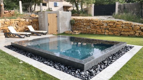 PVC Armé Piscine 3D Aquasense Black Slate 180/100e – Image 3