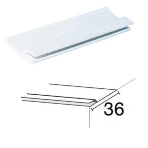 Profilé pvc Hung 36 mm longueur 2,40 m
